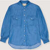 Ophelia Woman Shirt Powder Blue Blue - Shirts - 1 - thumbnail