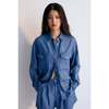 Ophelia Woman Shirt Powder Blue Blue - Shirts - 2