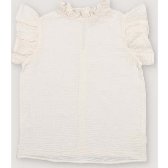 Spyros Blouse Coconut White - Blouses - 1