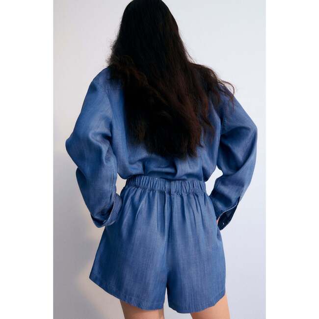 Ophelia Woman Shirt Powder Blue Blue - Shirts - 4