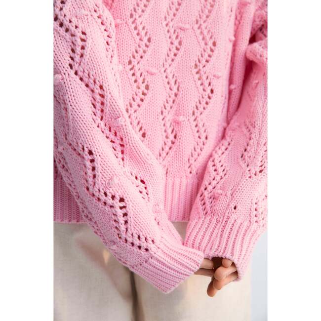 Sifnos Woman Jumper Hibiscus Pink - Sweaters - 3