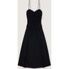 Eros Woman Long Dress Caviar Black - Dresses - 1 - thumbnail
