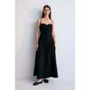 Eros Woman Long Dress Caviar Black - Dresses - 2 - thumbnail