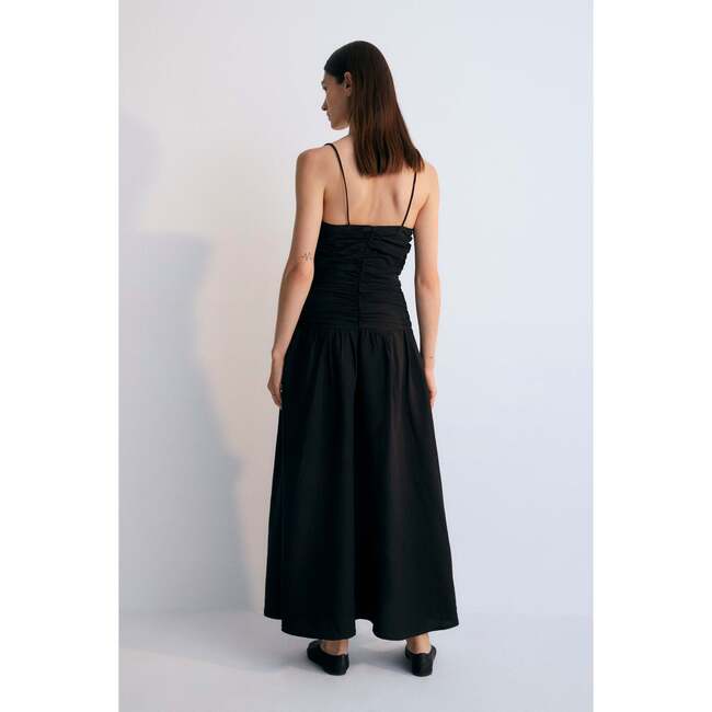 Eros Woman Long Dress Caviar Black - Dresses - 3