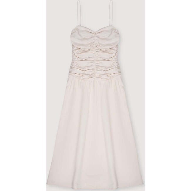 Eros Woman Long Dress Stone White - Dresses - 1