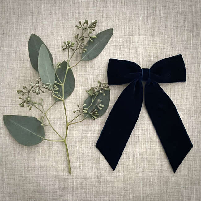 Big Velvet Bow, Navy