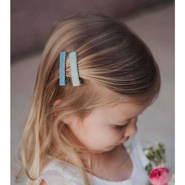 Ribbon Bar Alligator Clips Bundle Set, Pastel (Pack Of 6) - Hair Accessories - 2