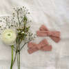Skinny Ribbon Pigtail Bows, Pink - Hair Accessories - 3 - thumbnail