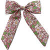 Classic Liberty of London Alligator Clip Long Tail Bow, Pink Daisies - Hair Accessories - 1 - thumbnail