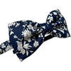 Liberty of London Bow Headband, Navy Floral - Headbands - 4 - thumbnail