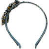 Liberty of London Bow Headband, Blue Daisies - Headbands - 5 - thumbnail