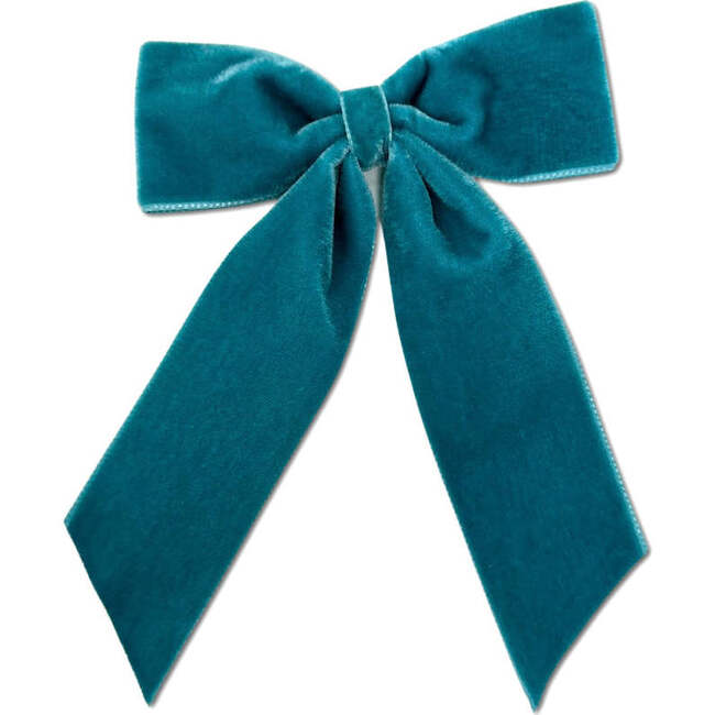 Big Velvet Bow, Teal