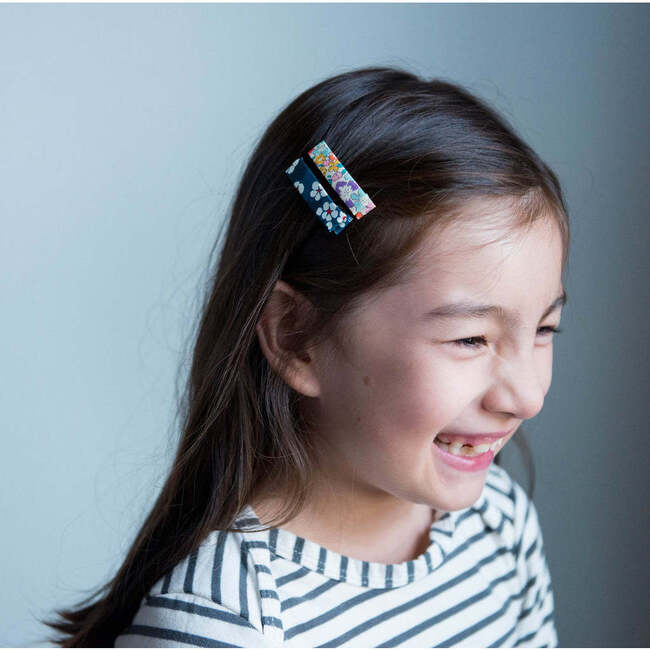 Liberty of London Bar Clips Bundle Set, Purple - Hair Accessories - 3