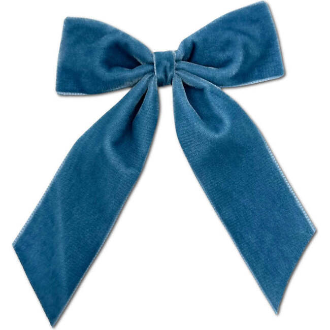 Big Velvet Bow, French Blue