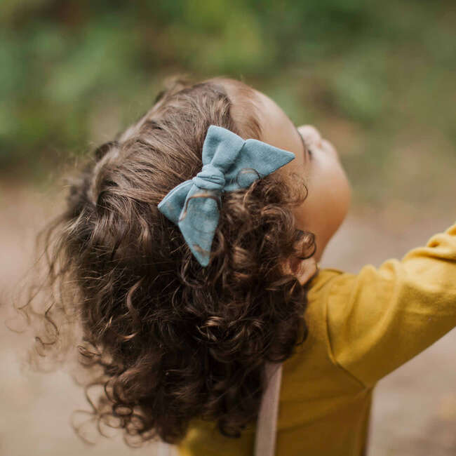 Baby Tied Bow, Liberty of London Gold Floral - Bows - 4