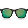 WeeFarers® Polarized Sunglasses, Black with Sea Green - Sunglasses - 1 - thumbnail