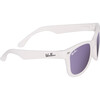 WeeFarers® Polarized Sunglasses, White with Purple - Sunglasses - 2 - thumbnail