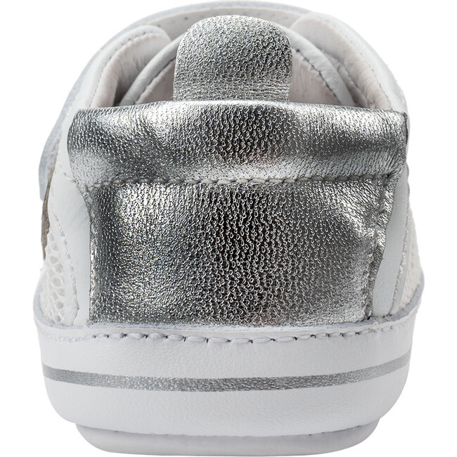 Baby Mesh, Snow, Silver - Crib Shoes - 3