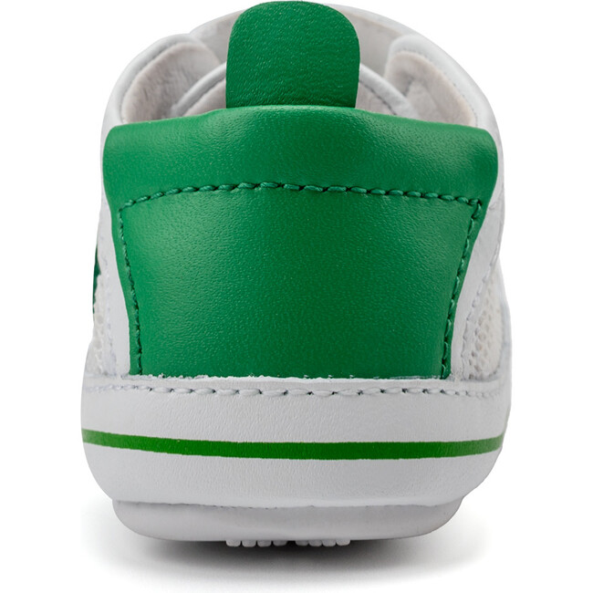 Baby Mesh, Snow, Neon Green - Crib Shoes - 3