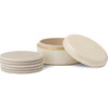 Livio Parchment Coaster Set, S/6 - Accents - 1 - thumbnail