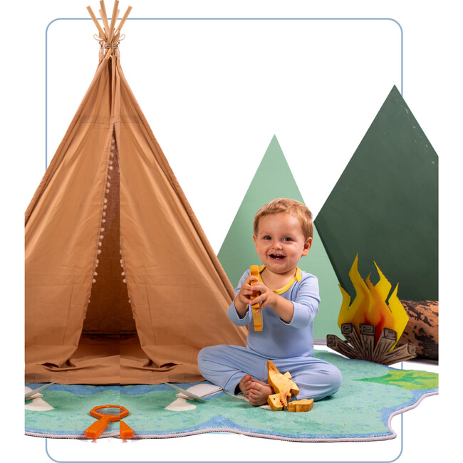 Cotton Jogger Pants, Chambray Blue - Pants - 3