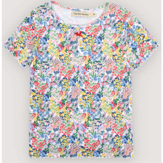 TNS Rib Tee Verbena Print