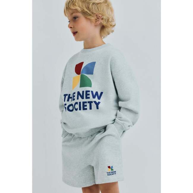 TNS Logo Short Light Grey Melange - Shorts - 3