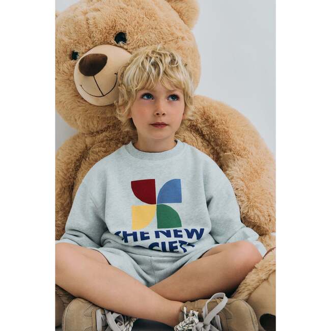 TNS Logo Short Light Grey Melange - Shorts - 4