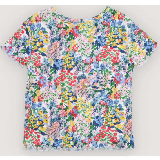 TNS Rib Baby Tee Verbena Print