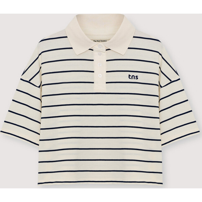 Acacia Woman Polo Ecru Stripes
