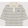 Acacia Woman Polo Ecru Stripes - Polo Shirts - 1 - thumbnail