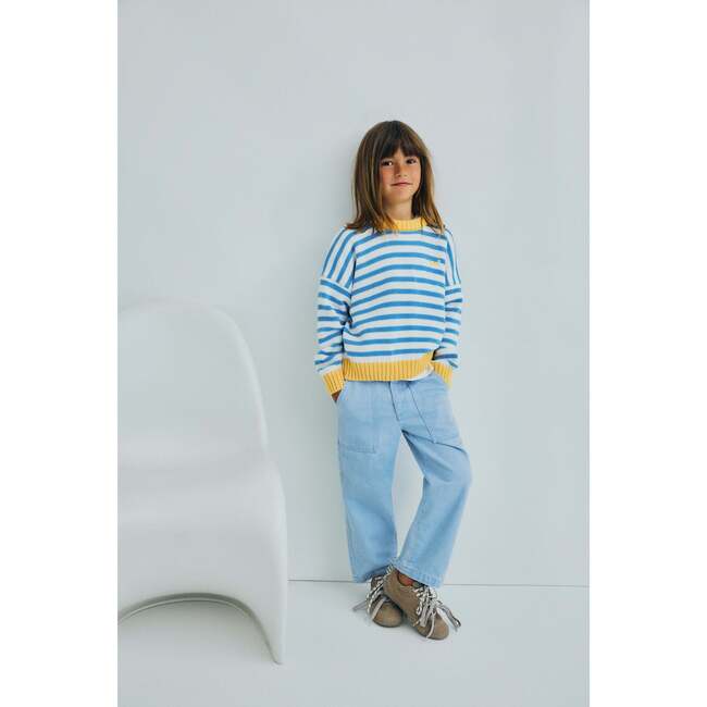 Marigold Jumper Vista Blue Stripes - Sweaters - 3