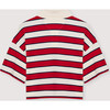 Acacia Woman Polo Tulip Red & Midnight Stripes - Polo Shirts - 2
