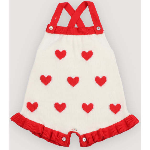 Maqui Baby Romper Hearts Jacquard