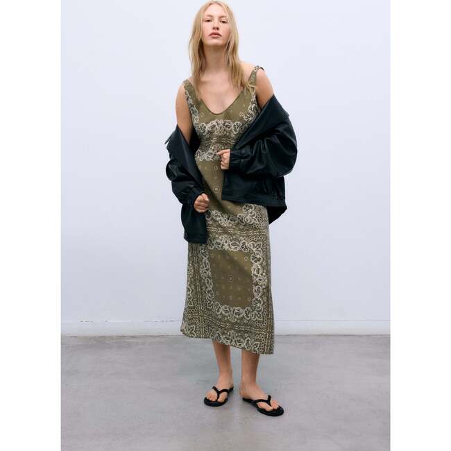 Waterlily Woman Dress Bandana Print - Dresses - 4