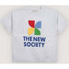 TNS Logo T-Shirt Light Grey Melange - T-Shirts - 1 - thumbnail