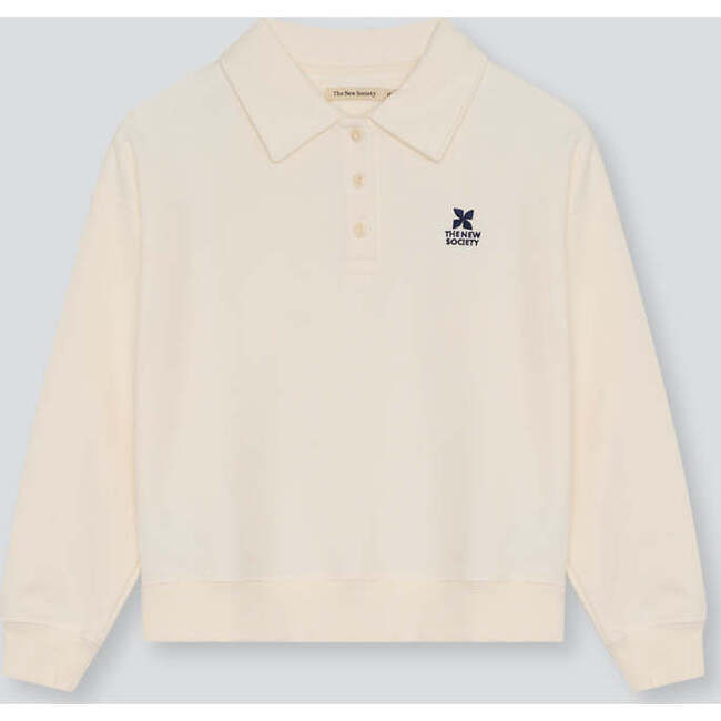 TNS Logo Teen Polo Ecru
