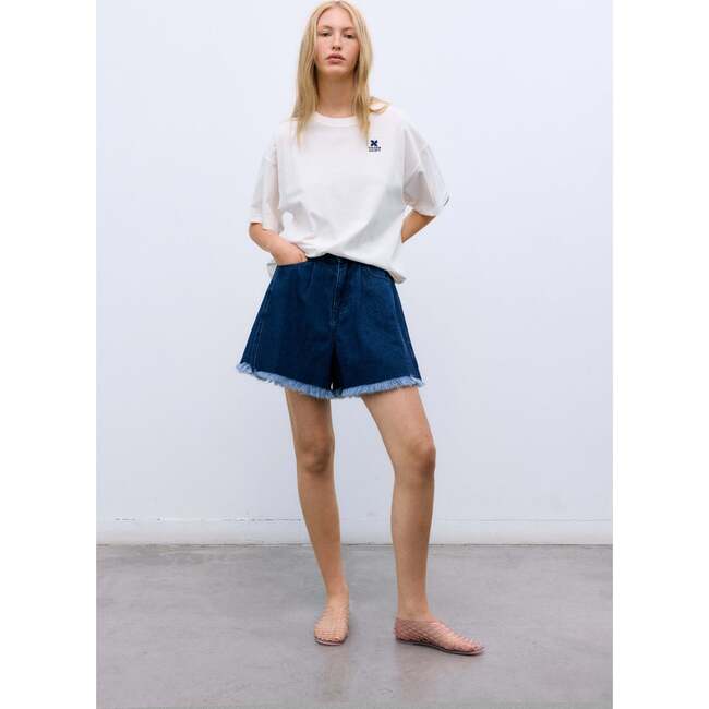 TNS Denim Woman Short Indigo Denim