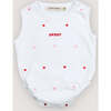 Petunia Baby Romper Hearts Pure Cloud - Rompers - 2