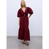 Aloe Woman Dress Crimson Wine - Dresses - 2