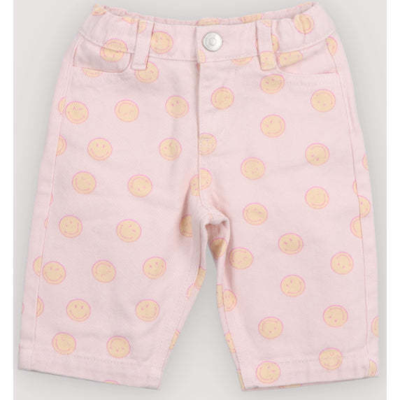 Smiley Denim Baby Pant Smiley Print