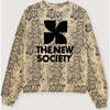 TNS Logo Woman Sweatshirt Group 2 Nettle Print - Sweatshirts - 1 - thumbnail