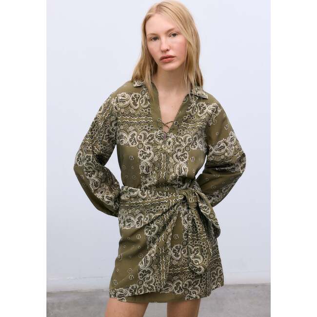 Waterlily Woman Skirt Bandana Print - Skirts - 3