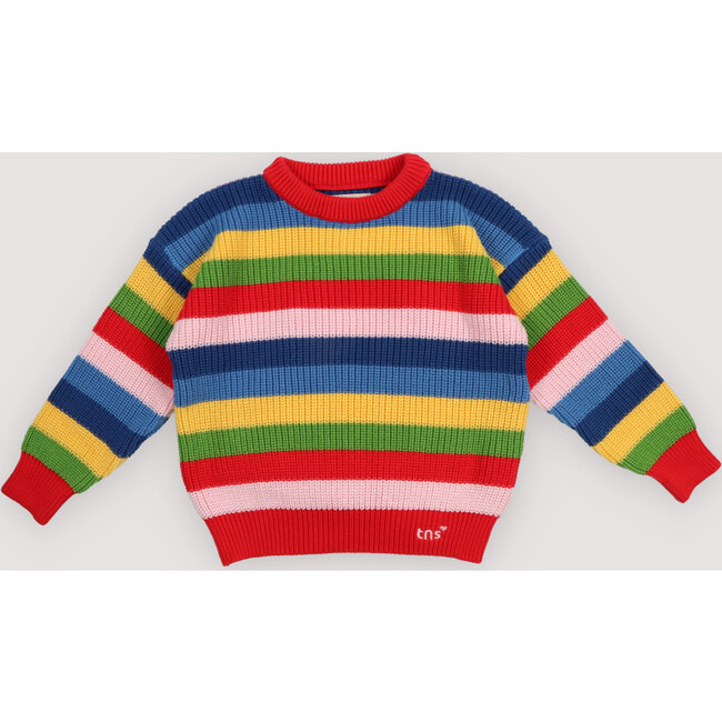 Canela Jumper Tulip Red Multicolor Stripes