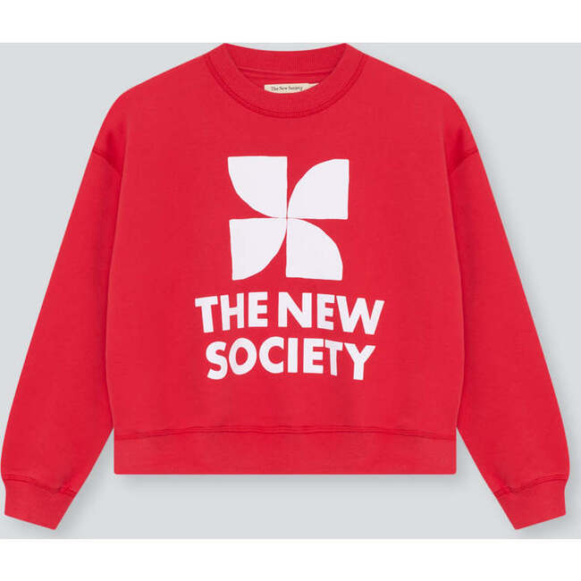 TNS Logo Teen Sweatshirt Tulip Red
