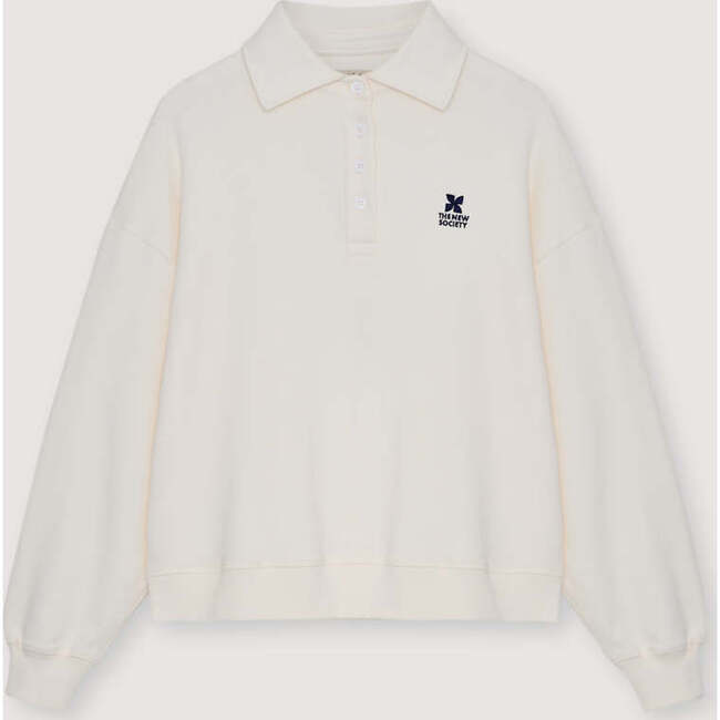 TNS Logo Woman Polo Ecru