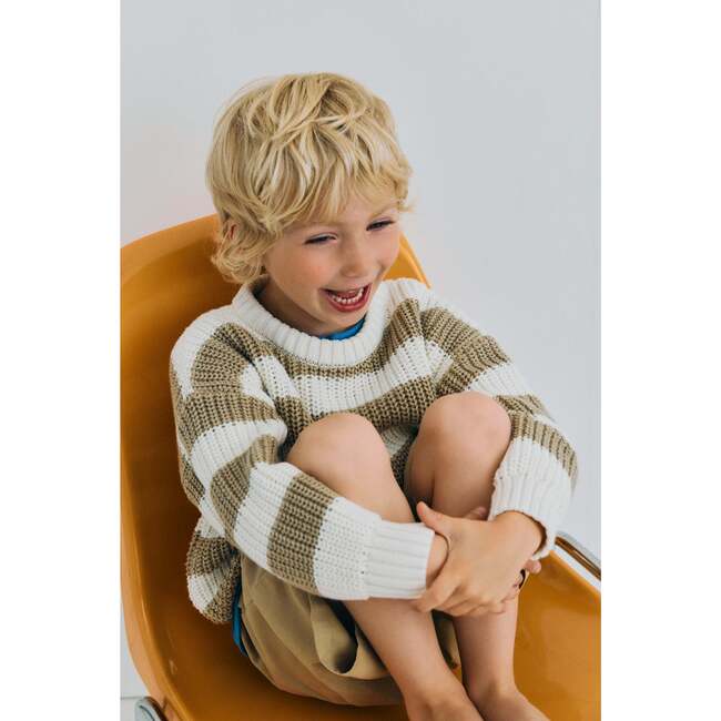 Lantana Jumper Camel Sand Stripes - Sweaters - 3