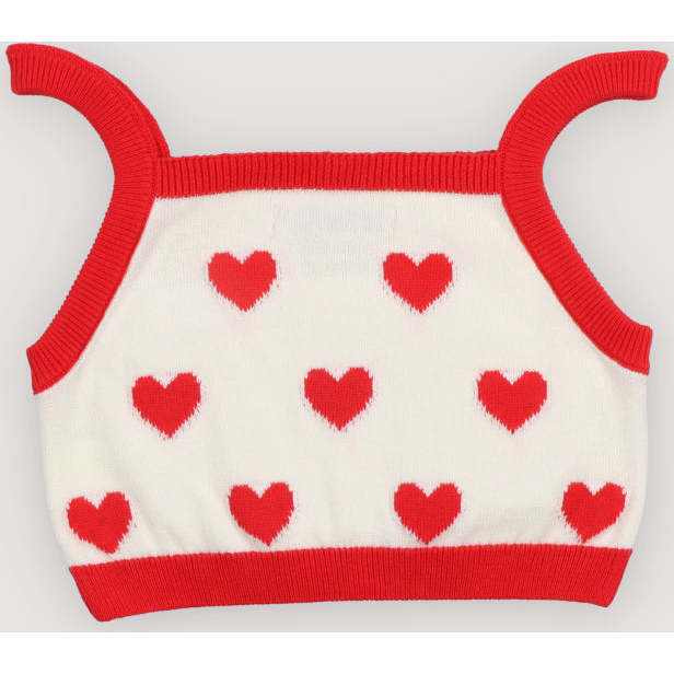 Maqui Top Hearts Jacquard