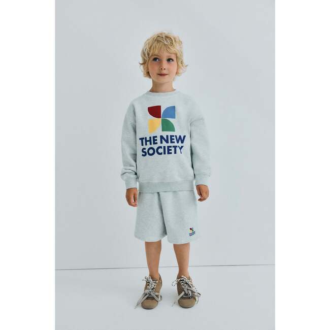 TNS Logo Sweatshirt Light Grey Melange - Sweatshirts - 3