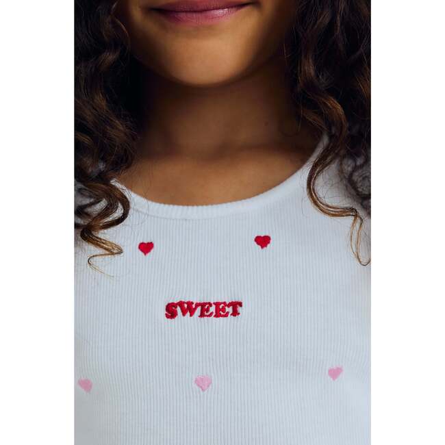 Petunia Tee Hearts Pure Cloud - T-Shirts - 3